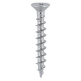 1000 x TIMCO Window Fabrication Screws Countersunk with Ribs PH Single Thread Gimlet Tip Stainless Steel - 4.3 x 20