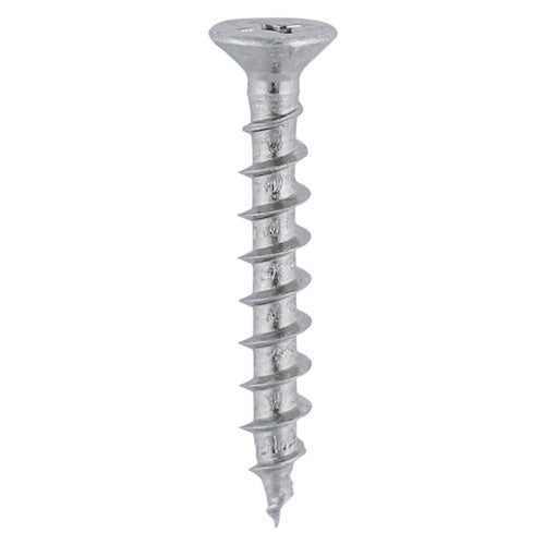 1000 x TIMCO Window Fabrication Screws Countersunk with Ribs PH Single Thread Gimlet Tip Stainless Steel - 4.3 x 35