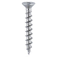 1000 x TIMCO Window Fabrication Screws Countersunk with Ribs PH Single Thread Gimlet Point Zinc - 4.3 x 16