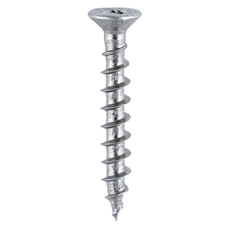 1000 x TIMCO Window Fabrication Screws Countersunk with Ribs PH Single Thread Gimlet Point Zinc - 4.3 x 25