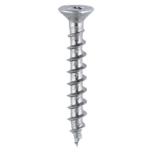 500 x TIMCO Window Fabrication Screws Countersunk with Ribs PH Single Thread Gimlet Point Zinc - 4.3 x 45