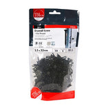 400 x TIMCO Drywall Fine Thread Bugle Head Black Screws - 3.5 x 32