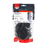 350 x TIMCO Drywall Fine Thread Bugle Head Black Screws - 3.5 x 38