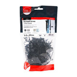 320 x TIMCO Drywall Fine Thread Bugle Head Black Screws - 3.5 x 42