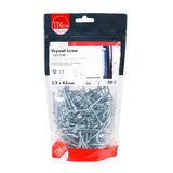 320 x TIMCO Drywall Self-Drilling Bugle Head Silver Screws - 3.5 x 42