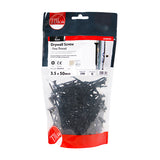 250 x TIMCO Drywall Fine Thread Bugle Head Black Screws - 3.5 x 50
