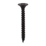 1000 x TIMCO Drywall Fine Thread Bugle Head Black Screws - 3.5 x 25