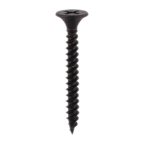 1000 x TIMCO Drywall Fine Thread Bugle Head Black Screws - 3.5 x 35