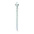 100 x TIMCO Slash Point Sheet Metal to Timber Screws Exterior Silver with EPDM Washer - 6.3 x 100