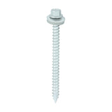 100 x TIMCO Slash Point Sheet Metal to Timber Screws Exterior Silver with EPDM Washer - 6.3 x 80