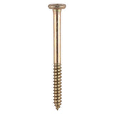 200 x TIMCO Element Screws Shallow Pan Countersunk PH Self-Tapping Thread AB Point Yellow - 4.8 x 55