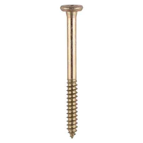 200 x TIMCO Element Screws Shallow Pan Countersunk PH Self-Tapping Thread AB Point Yellow - 4.8 x 55