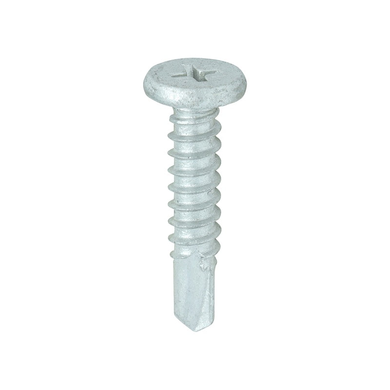 500 x TIMCO Self-Drilling Metal Framing Low Profile Pancake Head Exterior Silver Screws - 5.5 x 26