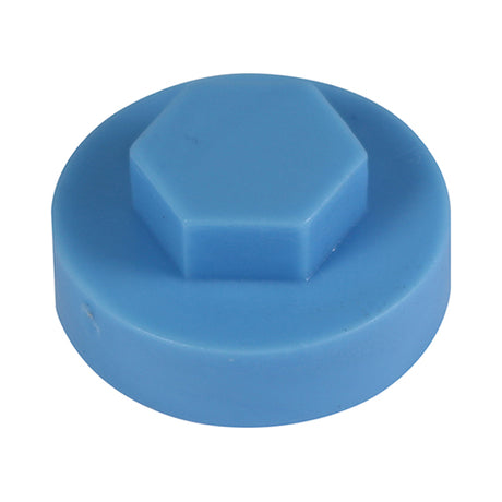 1000 x TIMCO Hex Head Cover Caps Cornflower - 19mm