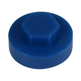 1000 x TIMCO Hex Head Cover Caps Gentian Blue - 16mm