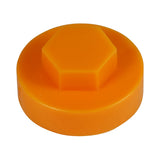 1000 x TIMCO Hex Head Cover Caps Tangerine - 19mm