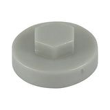 1000 x TIMCO Hex Head Cover Caps White Aluminium - 19mm