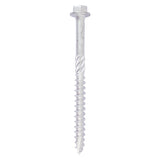 10 x TIMCO Heavy Duty Timber Screws Hex Flange Head Exterior Silver - 10 x 80