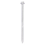 10 x TIMCO Heavy Duty Timber Screws Hex Flange Head Exterior Silver - 10 x 100