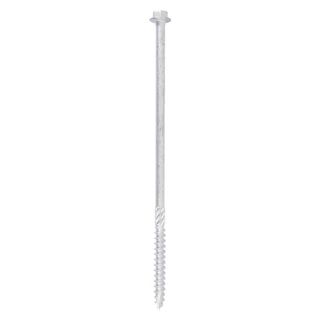 10 x TIMCO Heavy Duty Timber Screws Hex Flange Head Exterior Silver - 10 x 200