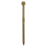 6 x TIMCO Timber Screws Hex Flange Head Exterior Green - 6.7 x 100