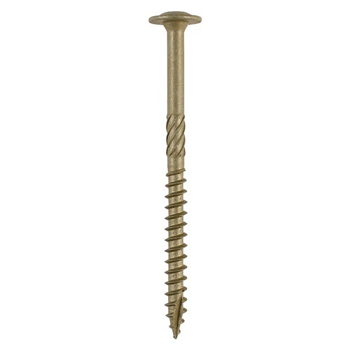 50 x TIMCO Wafer Head Exterior Green Timber Screws  - 6.7 x 125