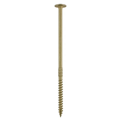 50 x TIMCO Wafer Head Exterior Green Timber Screws  - 8.0 x 200