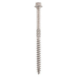 25 x TIMCO Timber Screws Hex Flange Head A4 Stainless Steel - 6.7 x 100