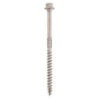 25 x TIMCO Timber Screws Hex Flange Head A4 Stainless Steel - 6.7 x 50