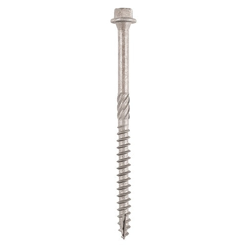 25 x TIMCO Timber Screws Hex Flange Head A4 Stainless Steel - 6.7 x 200