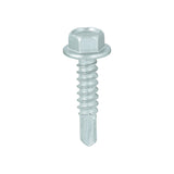100 x TIMCO Self-Drilling Light Section Screws Exterior Silver - 5.5 x 25