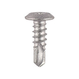 500 x TIMCO Self-Drilling Metal Framing Low Profile Pan Head Exterior Silver Screws - 4.8 x 16