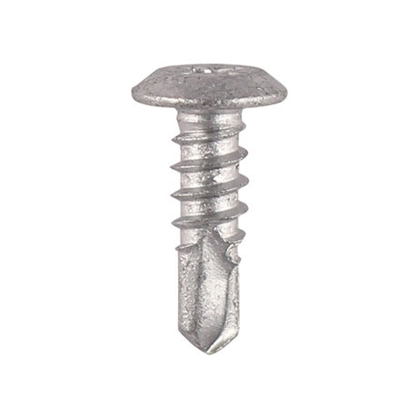 500 x TIMCO Self-Drilling Metal Framing Low Profile Pan Head Exterior Silver Screws - 4.8 x 16