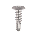 500 x TIMCO Self-Drilling Metal Framing Low Profile Pan Head Exterior Silver Screws - 4.8 x 16