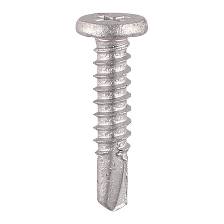 500 x TIMCO Self-Drilling Metal Framing Low Profile Pancake Head Exterior Silver Screws - 5.5 x 19