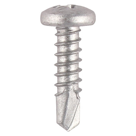 1000 x TIMCO Window Fabrication Screws Pan PH Self-Tapping Self-Drilling Point Martensitic Stainless Steel & Silver Organic - 4.2 x 16