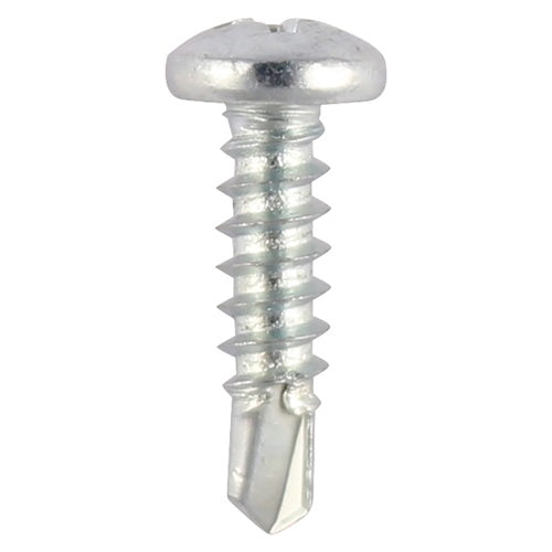 1000 x TIMCO Window Fabrication Screws Pan PH Self-Tapping Thread Self-Drilling Point Zinc - 4.2 x 13