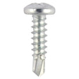 1000 x TIMCO Window Fabrication Screws Pan PH Self-Tapping Thread Self-Drilling Point Zinc - 4.2 x 19