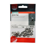 60 x TIMCO Screw Cups Nickel - To fit 6 Gauge Screws