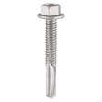 100 x TIMCO Self-Drilling Heavy Section Screws Exterior Silver - 5.5 x 65