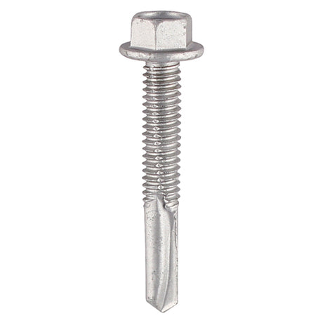 100 x TIMCO Self-Drilling Heavy Section Screws Exterior Silver - 5.5 x 65