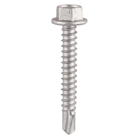 200 x TIMCO Self-Drilling Light Section Screws Exterior Silver - 5.5 x 25
