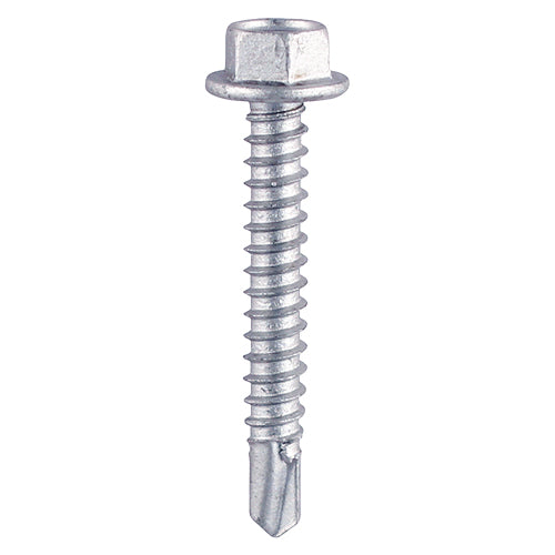 500 x TIMCO Self-Drilling Light Section Silver Screws - 12 x 1 3/4