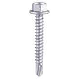 500 x TIMCO Self-Drilling Light Section Silver Screws - 12 x 3/4