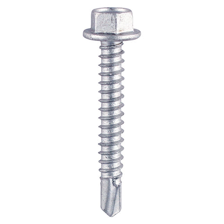 500 x TIMCO Self-Drilling Light Section Silver Screws - 12 x 3/4