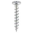 1000 x TIMCO Window Fabrication Screws Friction Stay Shallow Pan Countersunk PH Single Thread Gimlet Point Zinc - 4.3 x 20