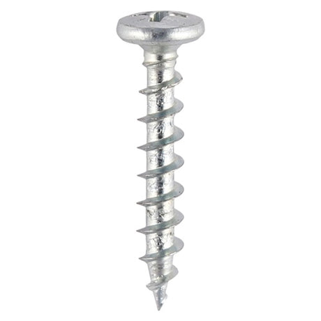 1000 x TIMCO Window Fabrication Screws Friction Stay Shallow Pan Countersunk PH Single Thread Gimlet Point Zinc - 4.3 x 25