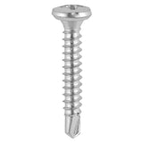 1000 x TIMCO Window Fabrication Screws Friction Stay Pan PH Self-Tapping Thread Self-Drilling Point Martensitic Stainless Steel & Silver Organic - 3.9 x 16