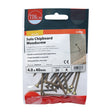 20 x TIMCO Solo Countersunk Gold Woodscrews - 4.0 x 40