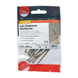12 x TIMCO Solo Countersunk Gold Woodscrews - 4.0 x 60